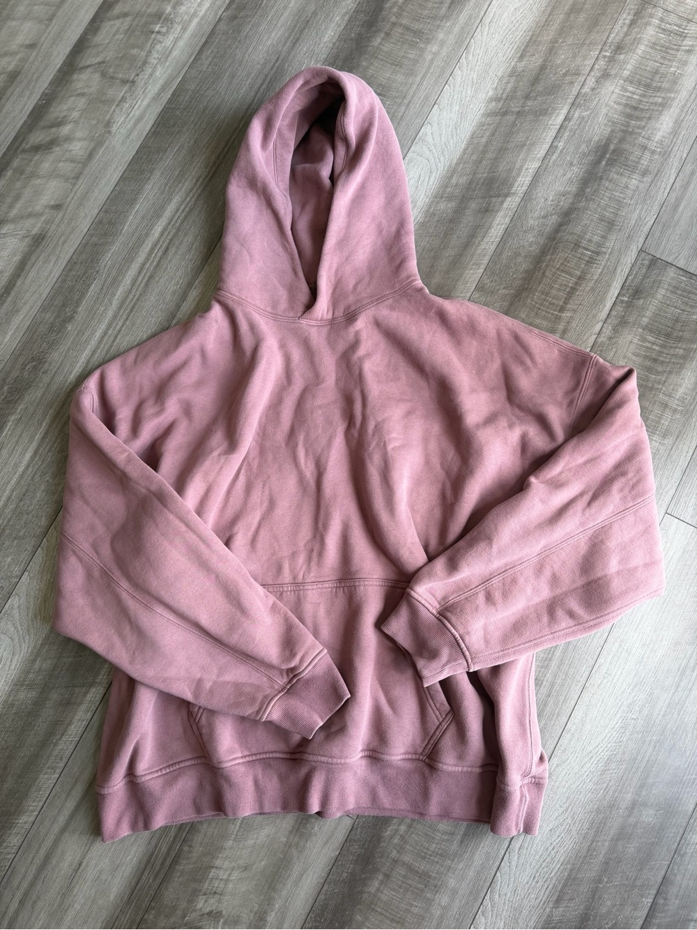 Abercrombie & Fitch Soft A&F Essentials Men’s Fleece Oversized Mauve Hoodie XXL